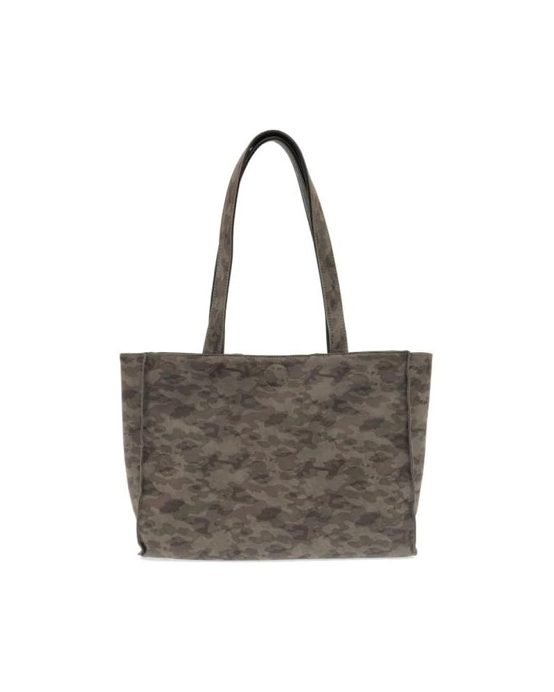 Women's Fashion Purse Reversible Tote Hand Bag Dark Grey Camo - Black $37.92 Totes