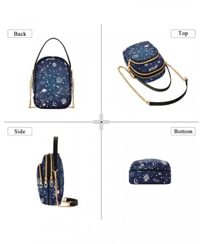 Space Galaxy Crossbody Bags for Women Small Purse Chain Shoulder Bag Hand Bag for Work Travel Gifts $15.59 Shoulder Bags