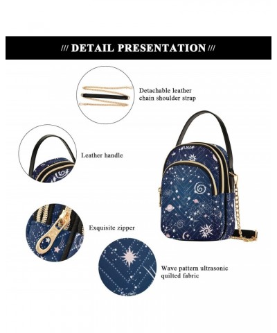 Space Galaxy Crossbody Bags for Women Small Purse Chain Shoulder Bag Hand Bag for Work Travel Gifts $15.59 Shoulder Bags