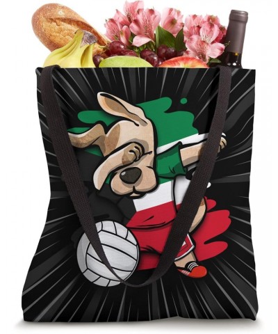 Funny Dabbing Dog Kuwait Volleyball Fans Jersey Kuwaiti Flag Tote Bag $11.00 Totes