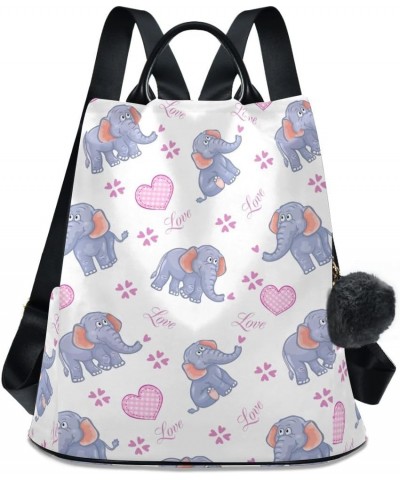 Backpack Purse for Women Fashion Travel Anti-theft Cartoon Elephant Print Daypack Casual Shoulder Bag Medium Size $23.93 Back...