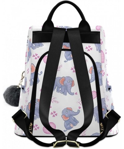 Backpack Purse for Women Fashion Travel Anti-theft Cartoon Elephant Print Daypack Casual Shoulder Bag Medium Size $23.93 Back...