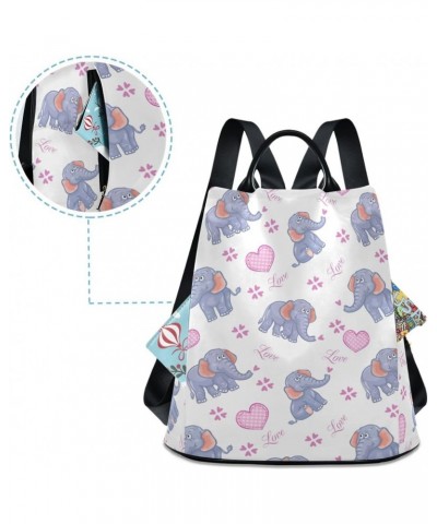 Backpack Purse for Women Fashion Travel Anti-theft Cartoon Elephant Print Daypack Casual Shoulder Bag Medium Size $23.93 Back...