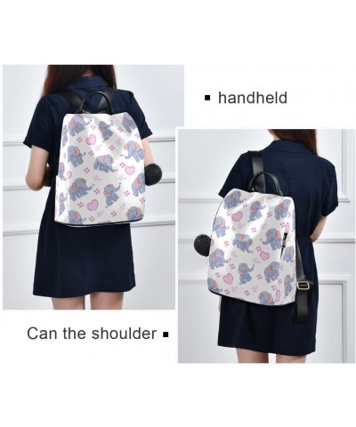 Backpack Purse for Women Fashion Travel Anti-theft Cartoon Elephant Print Daypack Casual Shoulder Bag Medium Size $23.93 Back...