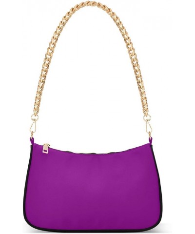 Crimson Shoulder Bag Gift for Women Cute Tote Handbag with Zipper Closure Purple $15.00 Handbags