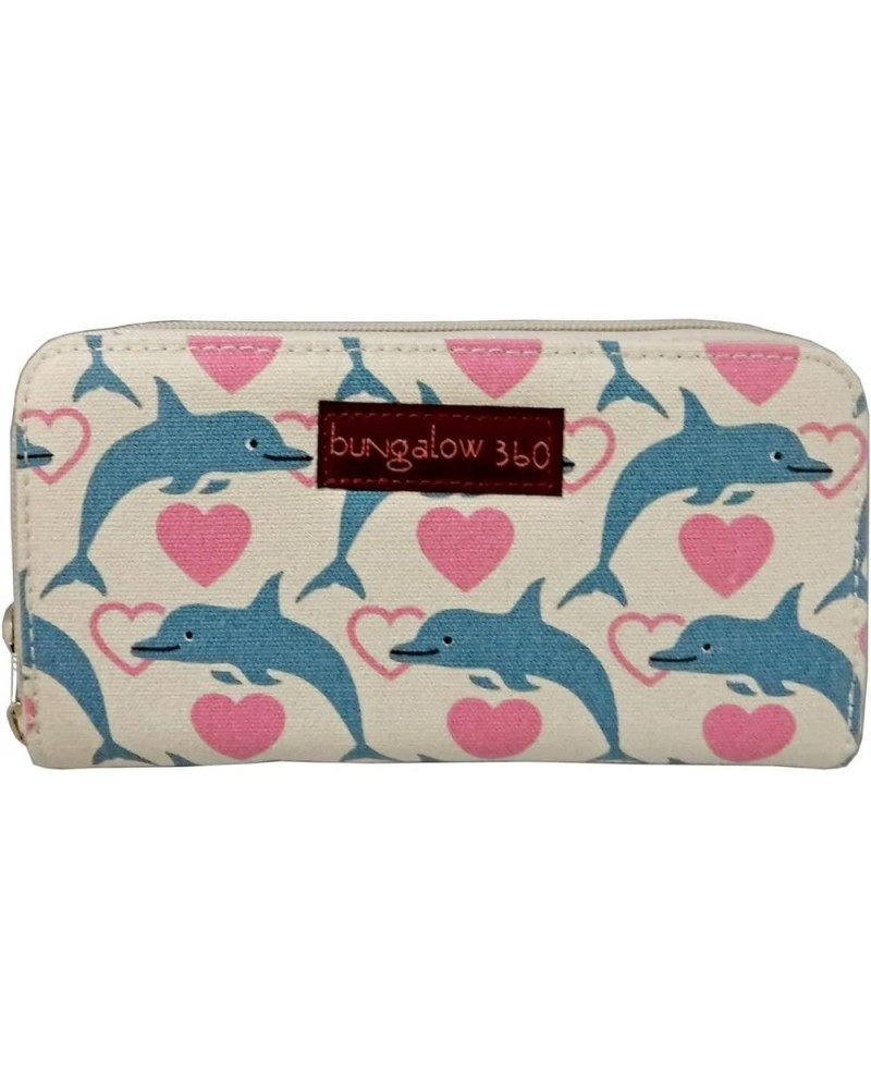 Zip Around Wallet Dolphin $16.49 Wallets