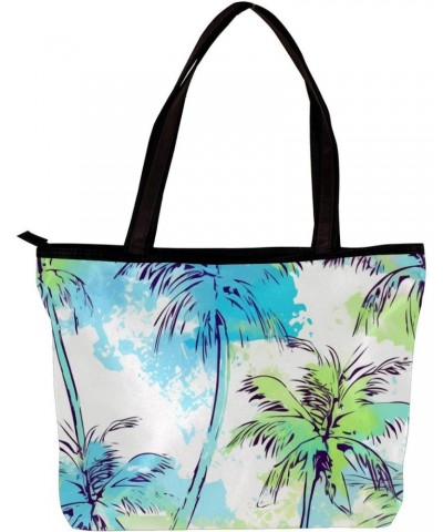 The Tote Bag For Women,Purses For Women,Handbags For Women,Abstract Palm Tree Geometry Handbags $12.57 Totes