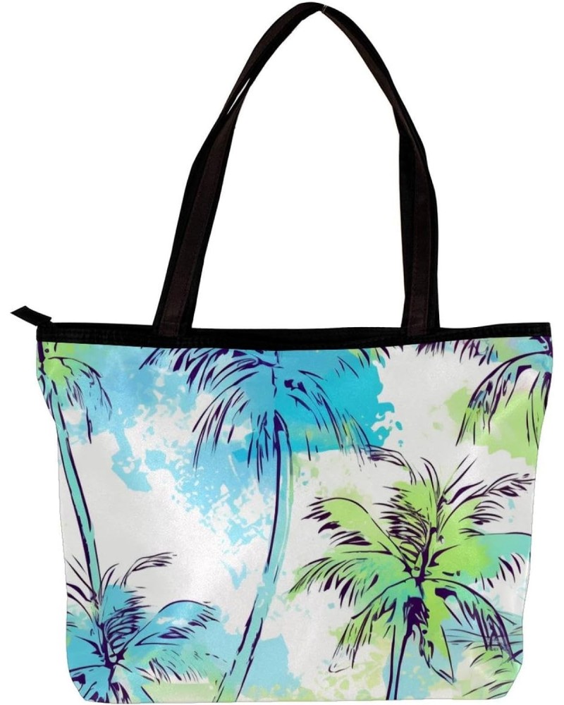 The Tote Bag For Women,Purses For Women,Handbags For Women,Abstract Palm Tree Geometry Handbags $12.57 Totes