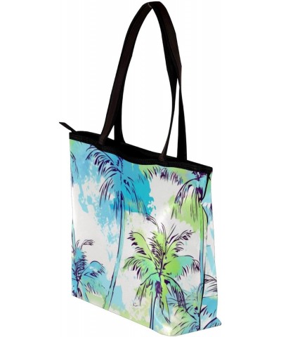 The Tote Bag For Women,Purses For Women,Handbags For Women,Abstract Palm Tree Geometry Handbags $12.57 Totes