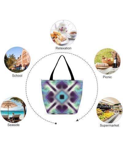 Tote Bags for Women Summer Beach Tote Bag Aesthetic Tote Bag Hippie Bag Shouler Bag Pattern (373) $13.86 Totes