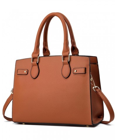 Purses and Handbags for Women Satchel Fashion Ladies Top Handle Shoulder Tote Bags Brown $21.03 Totes