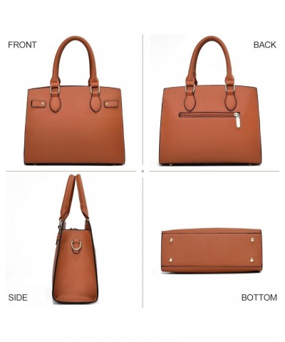 Purses and Handbags for Women Satchel Fashion Ladies Top Handle Shoulder Tote Bags Brown $21.03 Totes