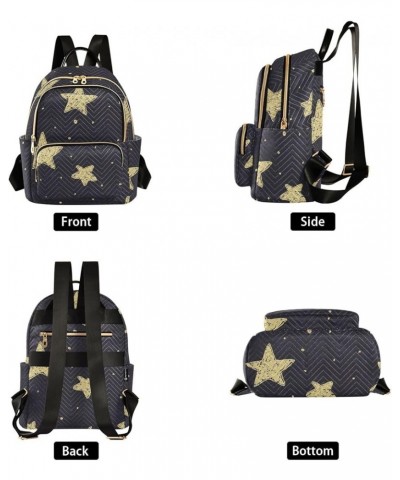 Blue Stars Women's Backpack Wallet Casual Small Backpack Fashion Women's Travel Bag School Backpack Color209 Small $17.35 Bac...