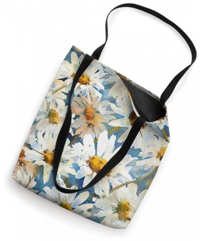 Floral Daisy Watercolor Painting, Flower For Women and Girls Tote Bag $9.60 Totes