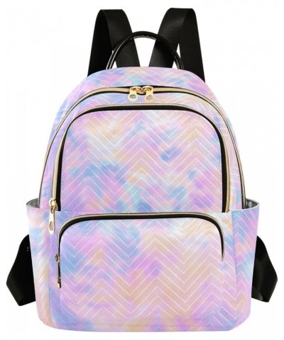 Pink and Purple Tie Dye Small Backpack Purse for Women Travel Bag Fashion Daypack Back Pack Shoulder Bag Multicolor Small $15...