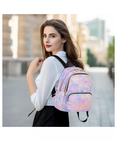 Pink and Purple Tie Dye Small Backpack Purse for Women Travel Bag Fashion Daypack Back Pack Shoulder Bag Multicolor Small $15...