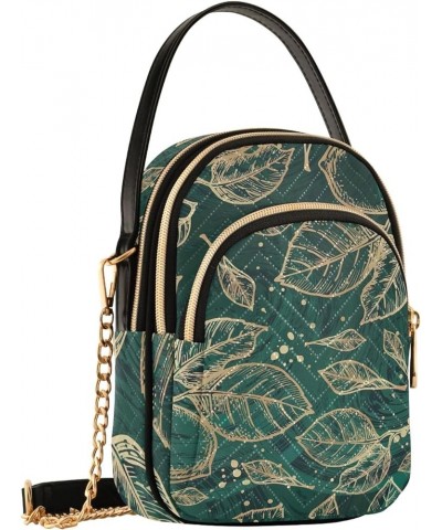 Golden Lemons Leaves Shoulder Bags Quilted Purse with Chain Golden Lemons Leaves $9.27 Crossbody Bags