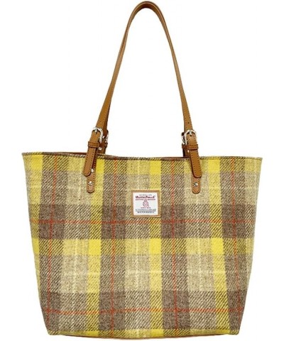 Harris Tweed Large Tote Bag for Women Yellow $47.25 Totes