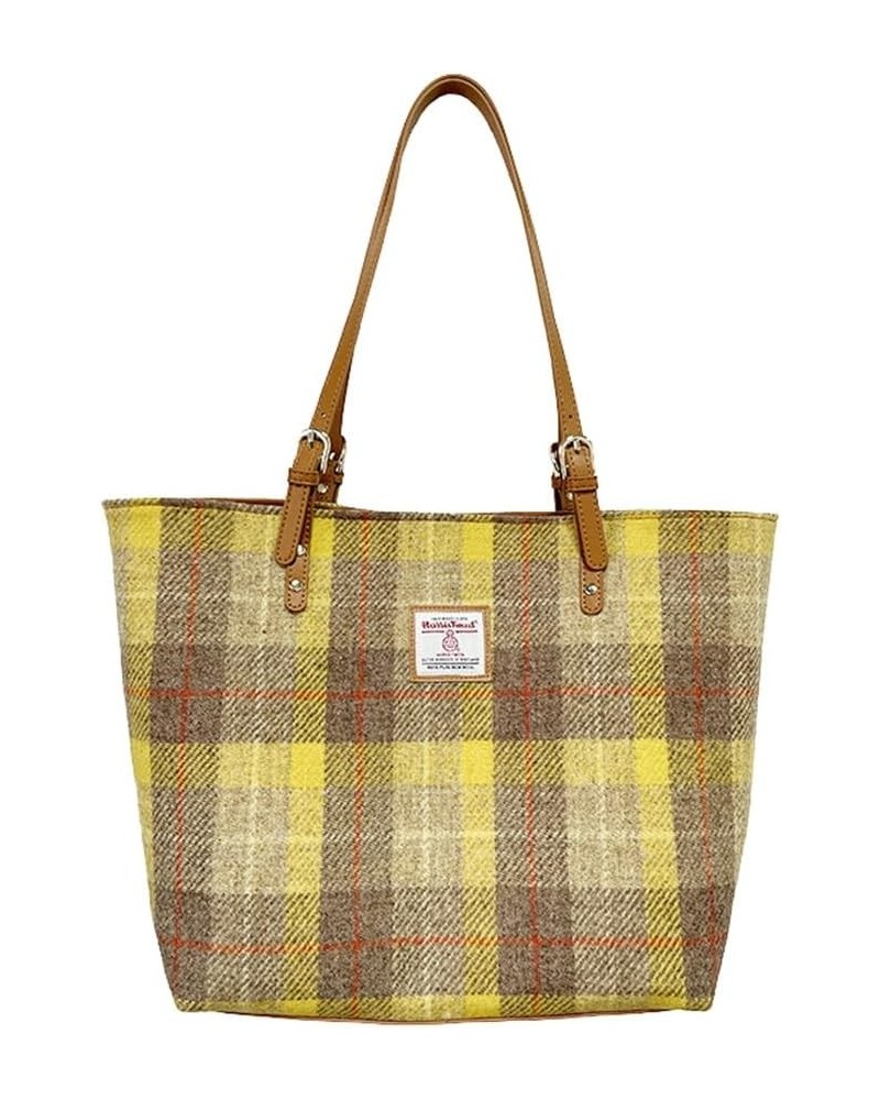 Harris Tweed Large Tote Bag for Women Yellow $47.25 Totes