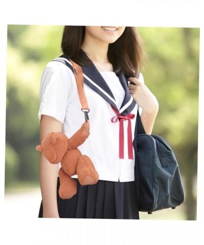 2 Pcs Plush Victory Bear Bag Doll Cotton Plush Bag Woman As Shownx3pcs $15.90 Crossbody Bags