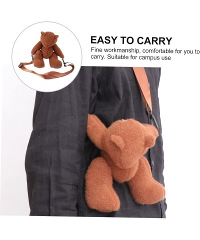 2 Pcs Plush Victory Bear Bag Doll Cotton Plush Bag Woman As Shownx3pcs $15.90 Crossbody Bags