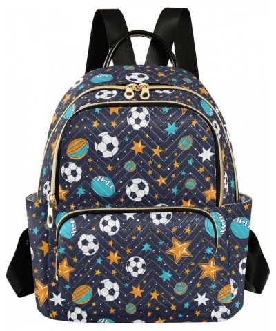 Ball and Star Fashion Backpack Purse for Women, Casual Daypacks, Ladies Gift for Traveling Hiking Multicolor Medium $19.94 Ba...