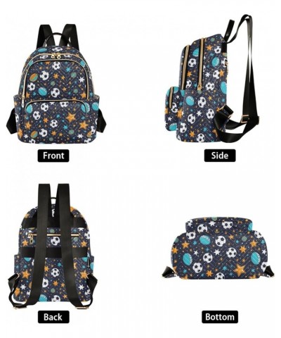 Ball and Star Fashion Backpack Purse for Women, Casual Daypacks, Ladies Gift for Traveling Hiking Multicolor Medium $19.94 Ba...