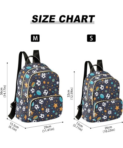 Ball and Star Fashion Backpack Purse for Women, Casual Daypacks, Ladies Gift for Traveling Hiking Multicolor Medium $19.94 Ba...