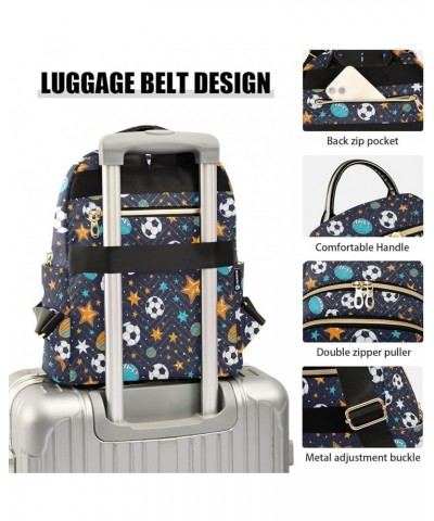 Ball and Star Fashion Backpack Purse for Women, Casual Daypacks, Ladies Gift for Traveling Hiking Multicolor Medium $19.94 Ba...