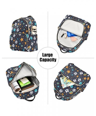 Ball and Star Fashion Backpack Purse for Women, Casual Daypacks, Ladies Gift for Traveling Hiking Multicolor Medium $19.94 Ba...