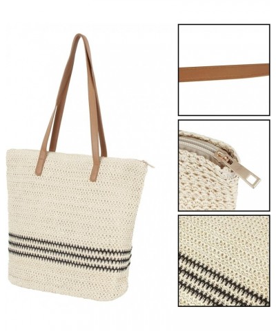 Fashion Handbags Women Woven Straw Bag Summer Beach Tote Purse Y-delicate $9.66 Totes