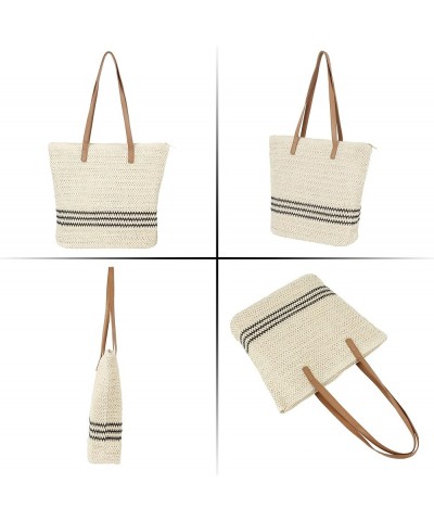 Fashion Handbags Women Woven Straw Bag Summer Beach Tote Purse Y-delicate $9.66 Totes