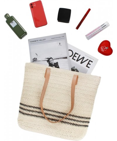 Fashion Handbags Women Woven Straw Bag Summer Beach Tote Purse Y-delicate $9.66 Totes