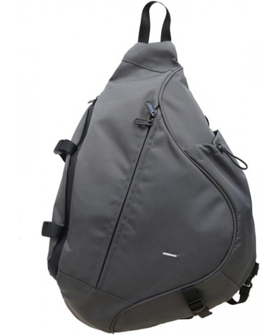 Large Sling Bag for Men Women Nylon Chest Bag Casual Sling Crossbody Shoulder Bag Gray $28.80 Backpacks