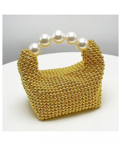 Pearl Clutch Handbag Women's Glittering Dinner Purse Party Wedding Prom Evening Bags Gold $25.48 Evening Bags