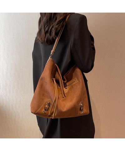 Crossbody Purse Hobo Bag Leather Tote Bag Aesthetic Y2k Purse Y2k Bag Crossbody Bags for Women Trendy (Black,Large) Coffee $2...