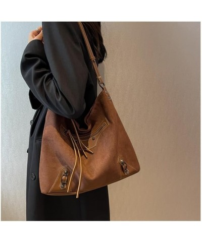 Crossbody Purse Hobo Bag Leather Tote Bag Aesthetic Y2k Purse Y2k Bag Crossbody Bags for Women Trendy (Black,Large) Coffee $2...