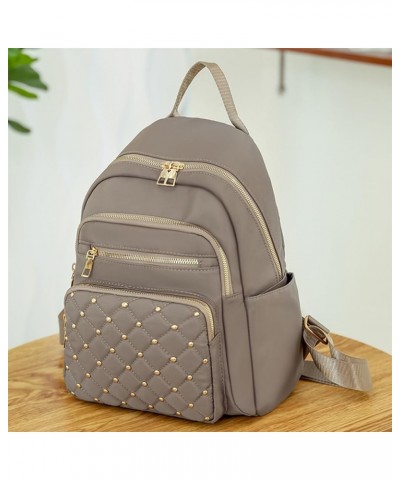 Backpack for Women, Fashion Nylon Small Backpack Purse, Travel Backpack Bookbag Casual Daypack,Grey Grey $10.77 Backpacks