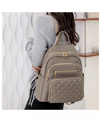 Backpack for Women, Fashion Nylon Small Backpack Purse, Travel Backpack Bookbag Casual Daypack,Grey Grey $10.77 Backpacks