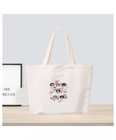 Kpop Merchandise Canvas Shoulder Bag, Hobo Crossbody Handbag Casual Tote bag for Women Gifts(o) $9.24 Totes