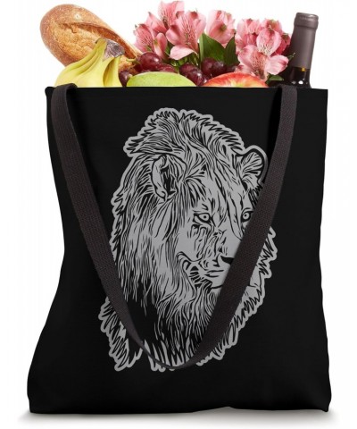 Lion Africa predator print head wildlife nature wild animal Tote Bag $11.97 Totes