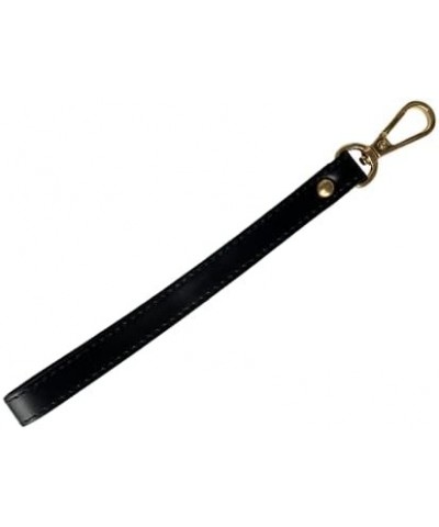 Replacement Black Leather Wrist Strap for Clutch, Purse or Pouch with Gold Buckle $6.75 Clutches