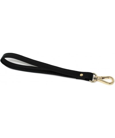 Replacement Black Leather Wrist Strap for Clutch, Purse or Pouch with Gold Buckle $6.75 Clutches