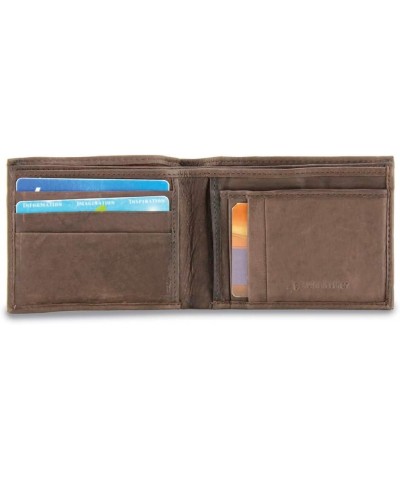 Brown Leather Bi-fold Wallet $29.40 Wallets