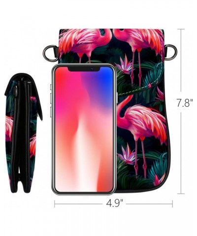 Crossbody Bags for Women,Crossbody Bag Men,Small Sling Bag,Flamingo Palm Tree Tropical,Crossbody Purse $14.26 Crossbody Bags