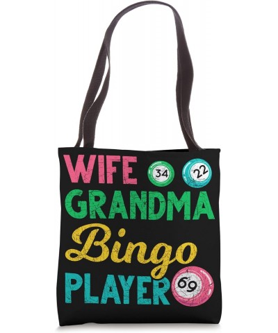 Bingo Player Grandma Lottery Gambling Mothers Day Bingo Tote Bag $13.16 Totes