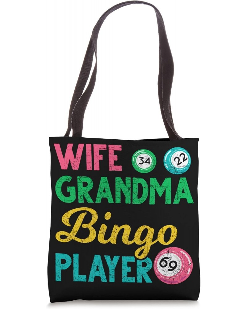 Bingo Player Grandma Lottery Gambling Mothers Day Bingo Tote Bag $13.16 Totes