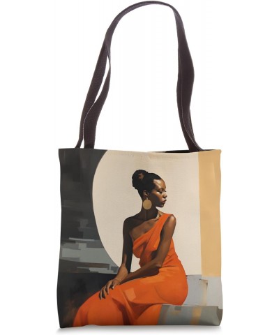 African American Woman Queen Elegant Black Melanin Artistic Tote Bag $12.15 Totes