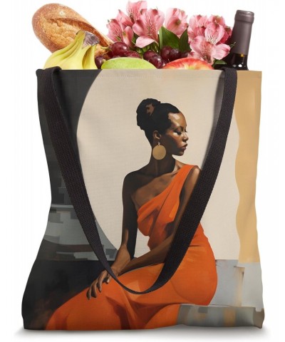 African American Woman Queen Elegant Black Melanin Artistic Tote Bag $12.15 Totes