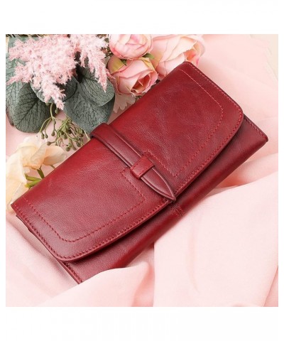 Wallet Durable Ladies Leather Wallet Ladies Large Capacity Zipper Card Holder New Simple Long Coin Purses Tear-Resistant A Ye...